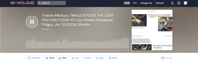 Screenshot 2021-09-13 at 12-42-59 Tratwa Meduzy TIMAJOS FUCK THE LGBT PDO436 FO106 107 von Stefan Kosiewski Pidgin_Art 2012[...]