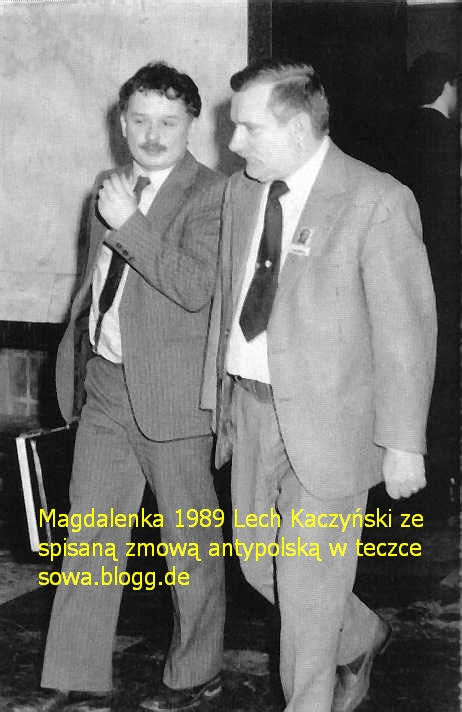 Lech Kaczyński ze spisaną zmową antyżpolską w Magdalence