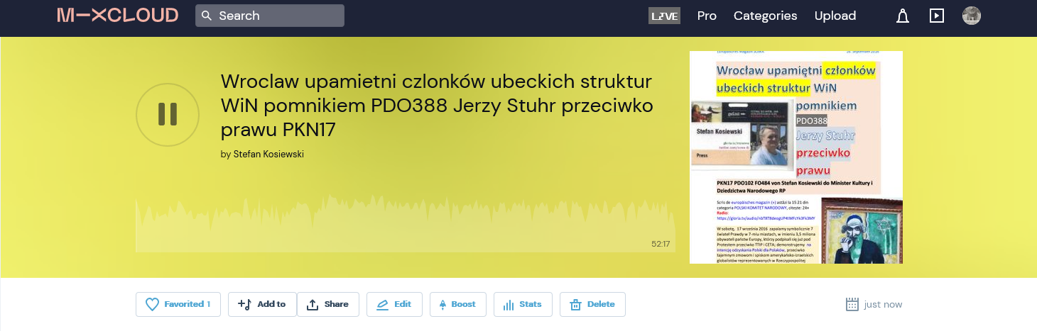 Screenshot 2021-10-17 at 22-55-11 Wroclaw upamietni czlonków ubeckich struktur WiN pomnikiem PDO388 Jerzy Stuhr przeciwko p[...]