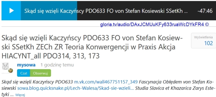 PDO633 FO von Stefan Kosiewski SSetKh ZECh ZR Teoria Konwergencji w Praxis [...]